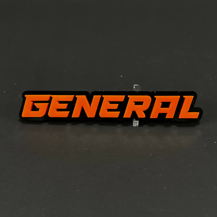 1PC GENERAL 3D Acrylic Badge - Car Truck Emblem Fender Tailgate Trunk Sticker
