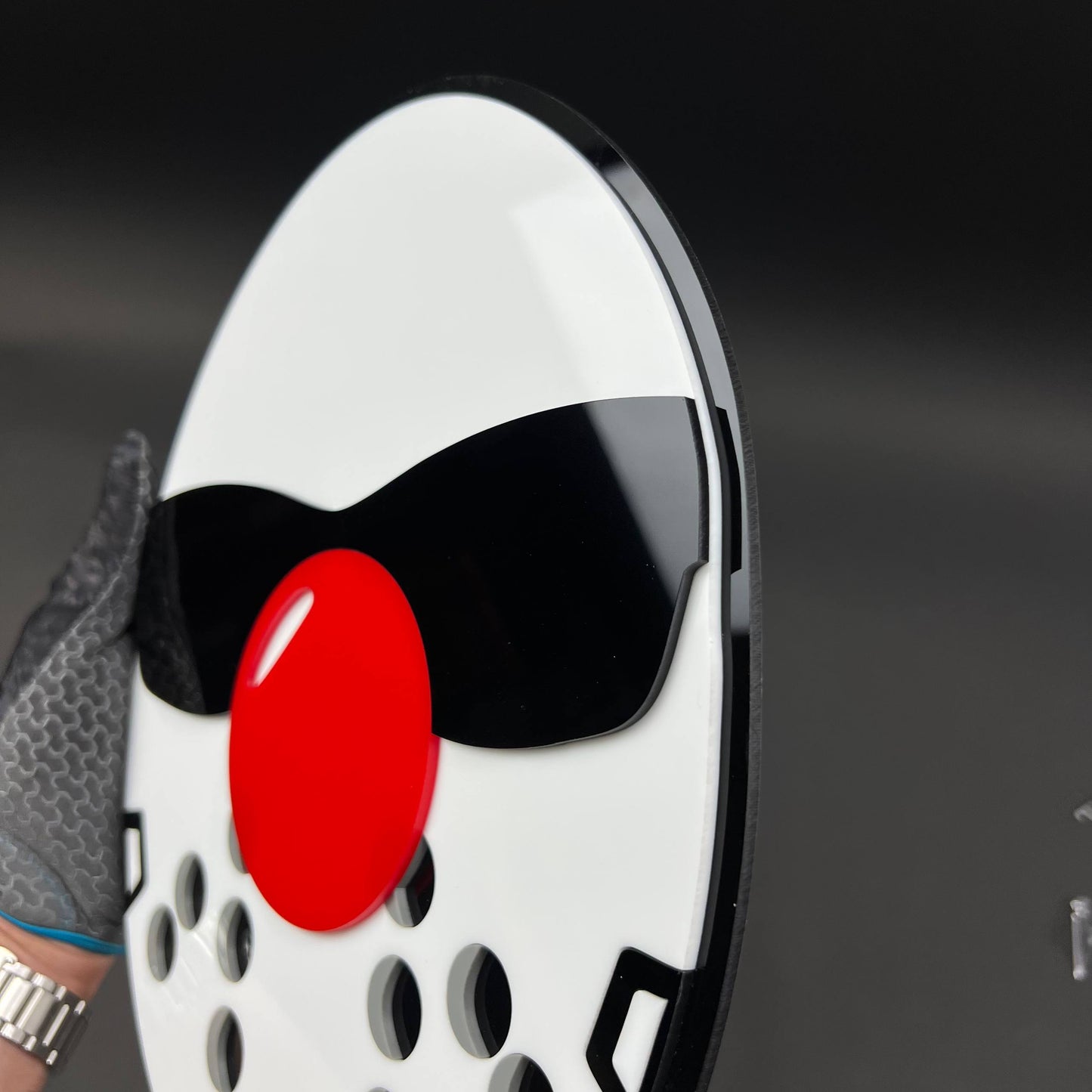 1PC Hockey Mask 3D Acrylic Badge - Car Truck Emblem Fender Sticker