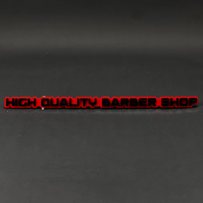 1PC HIGH QUALITY BARBER SHOP 3D Acrylic Badge - Car Truck Emblem Fender Sticker