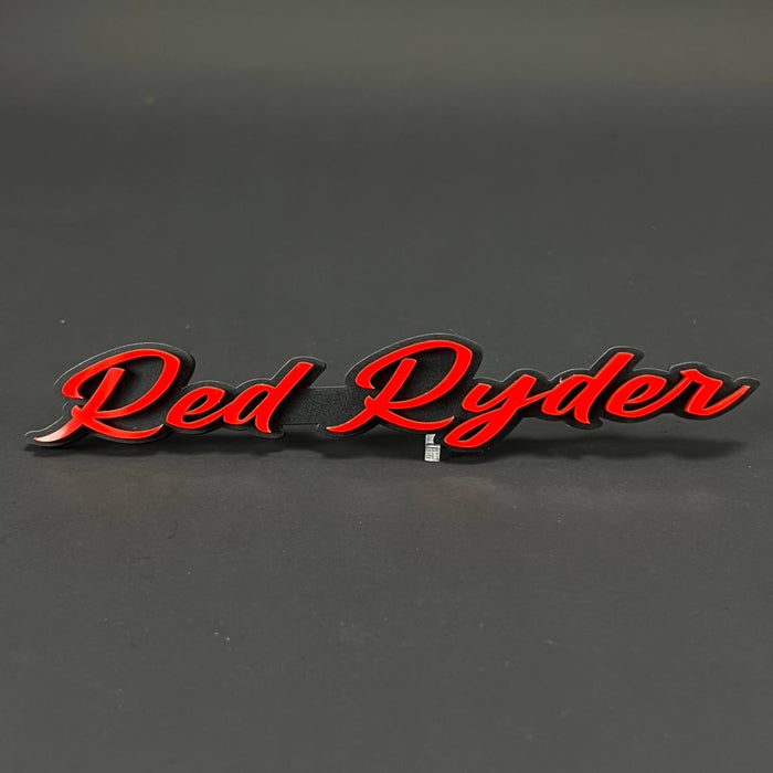 1PC Red Ryder 3D Acrylic Badge - Car Truck Emblem Fender Tailgate Trunk Sticker