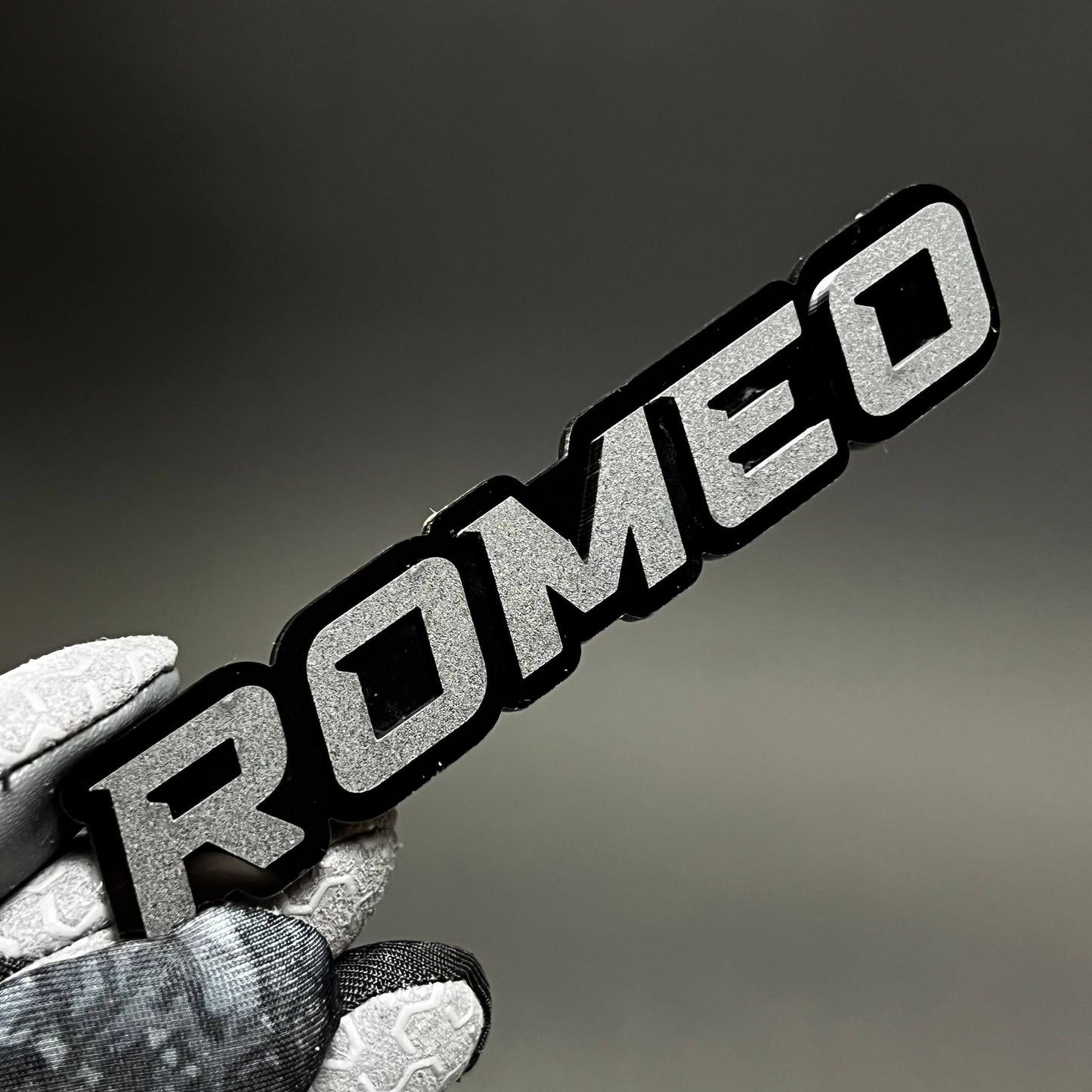 1PC ROMEO 3D Acrylic Badge - Car Truck Emblem Fender Tailgate Trunk Sticker