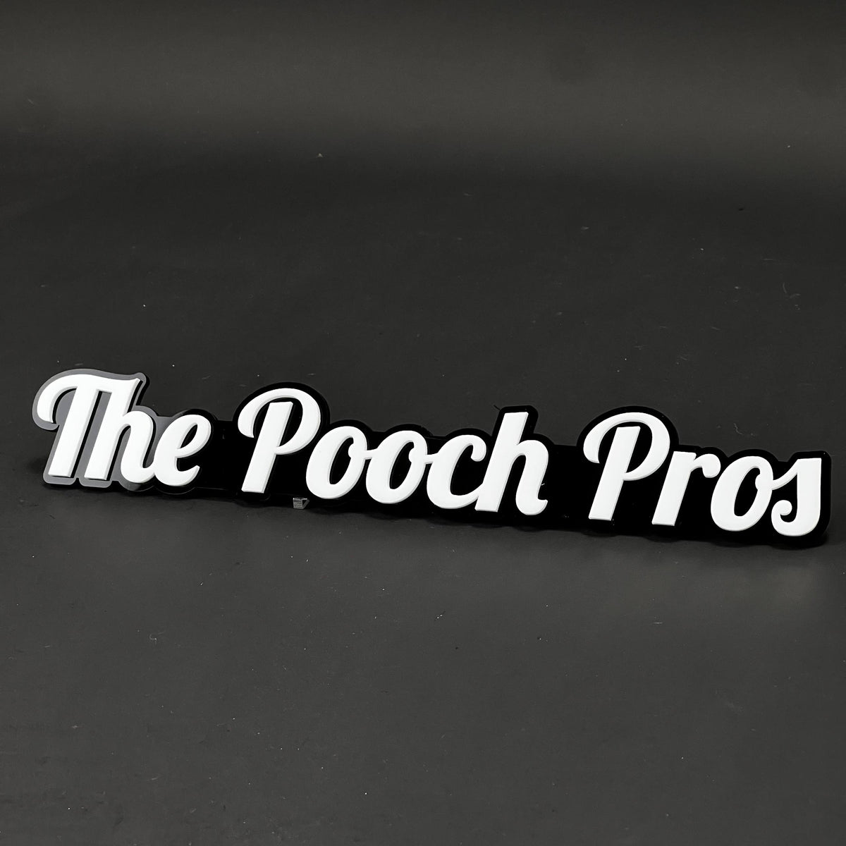 1PC The Pooch Pros 3D Acrylic Badge - Car Truck Emblem Fender Sticker