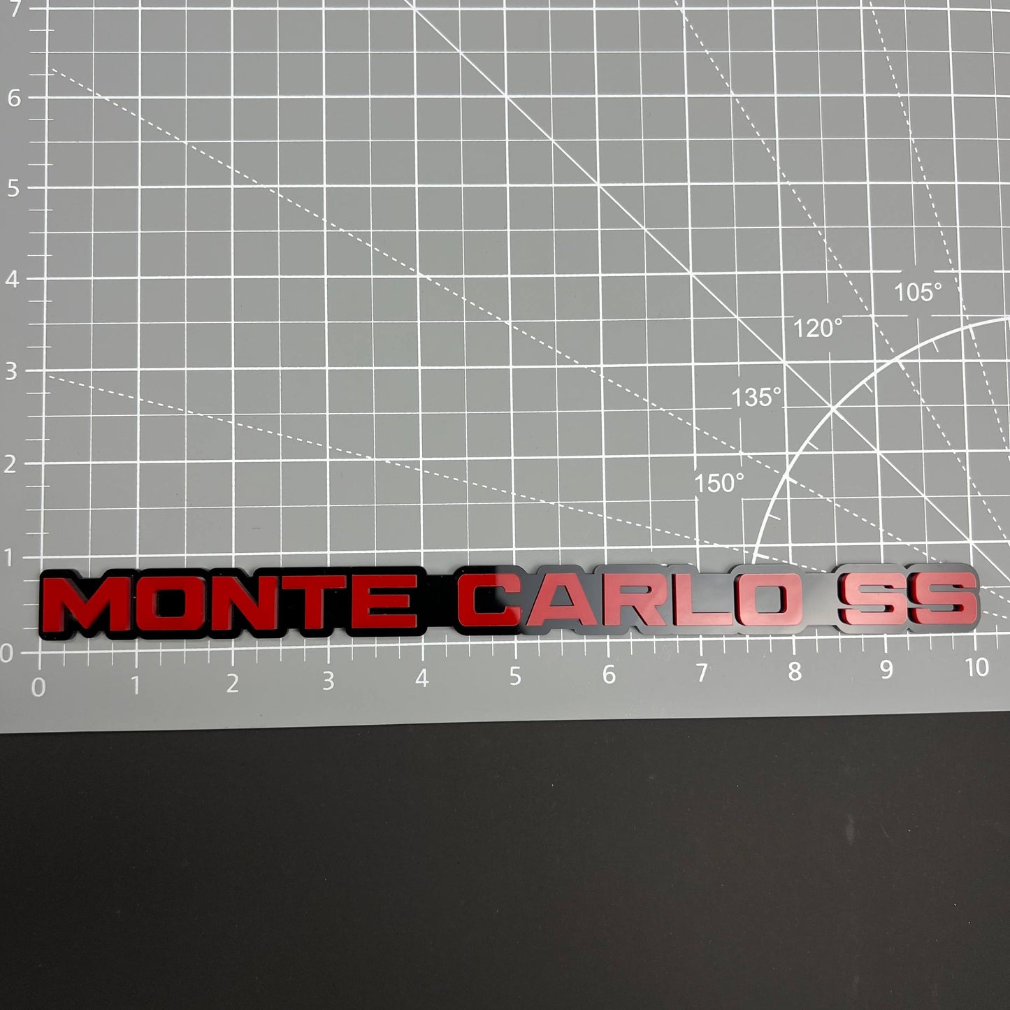 1PC MONTE CARLO SS 3D Acrylic Badge - Car Truck Emblem Fender Tailgate Trunk Sticker