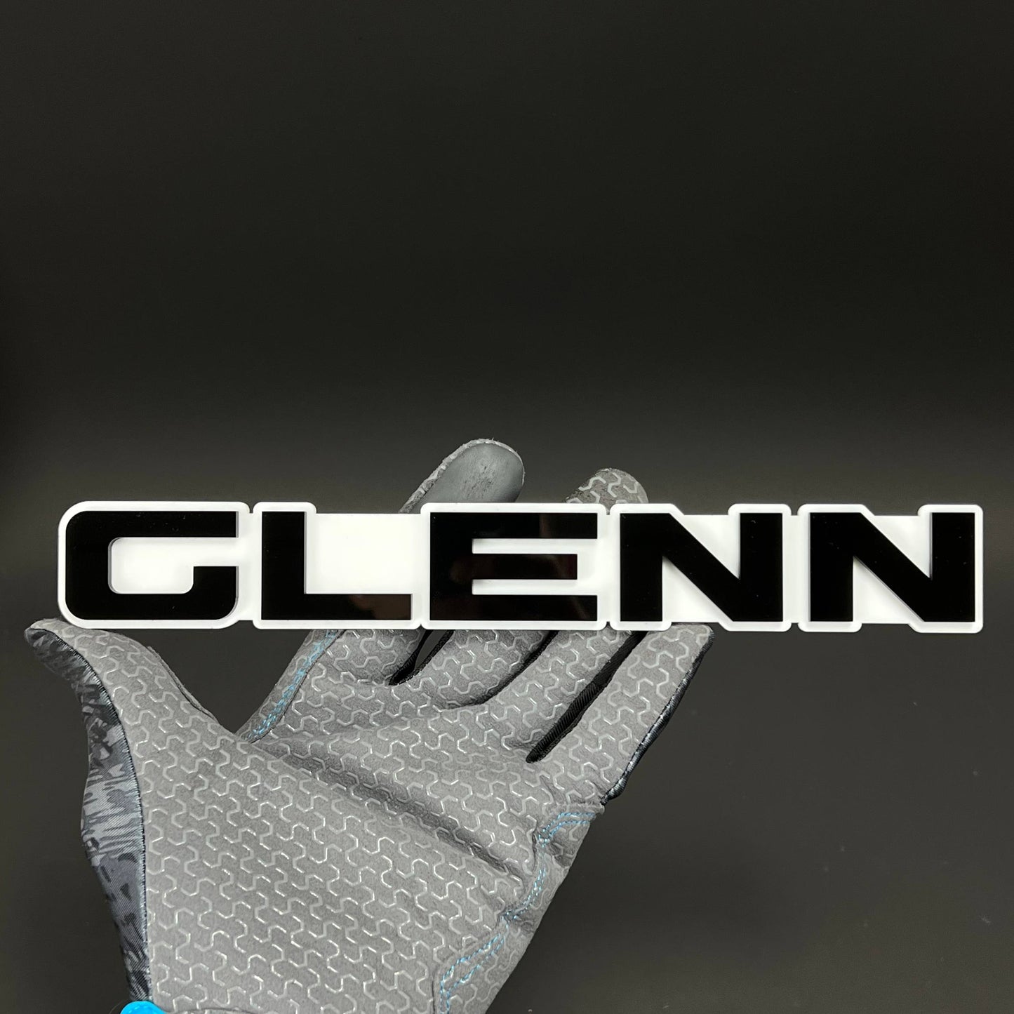 1PC GLENN 3D Acrylic Badge - Car Truck Emblem Fender Tailgate Trunk Sticker