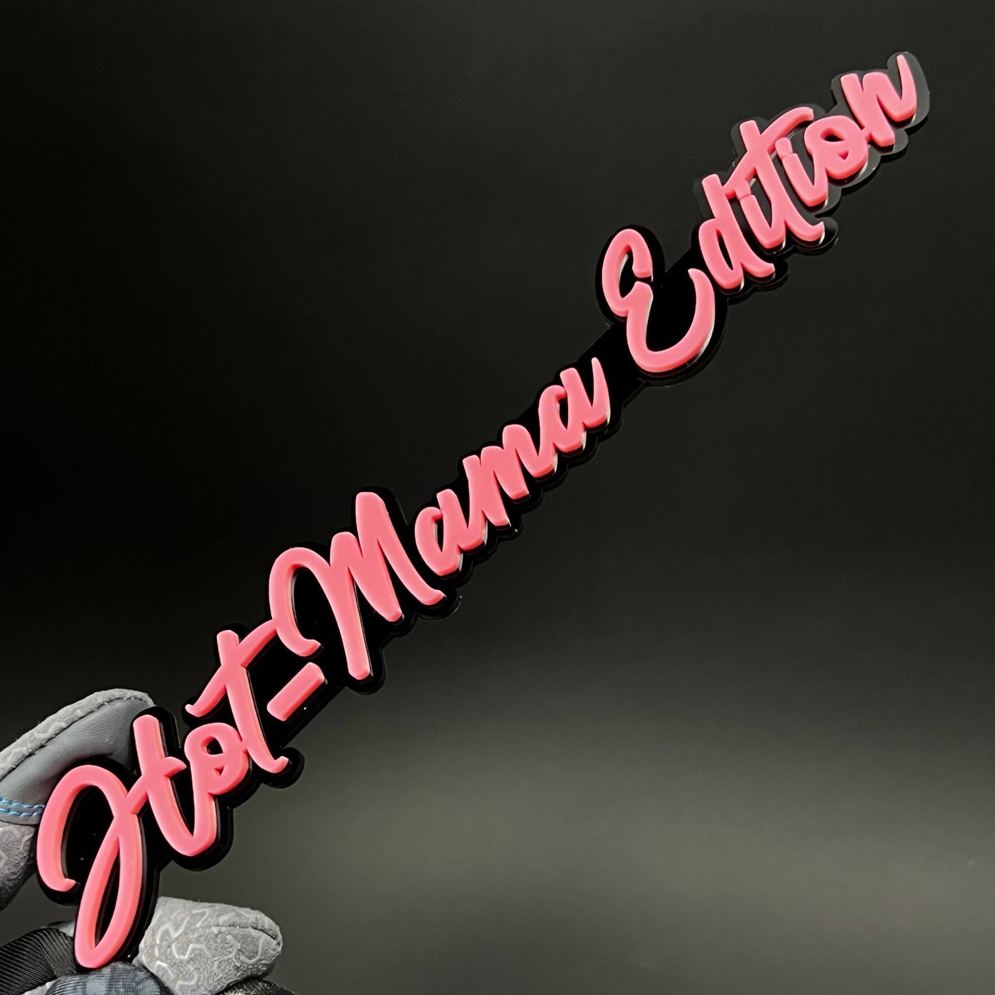 1PC Hot-Mama Edition 3D Acrylic Badge - Car Truck Emblem Fender Sticker