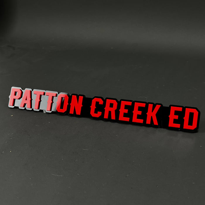 1PC PATTON CREEK ED 3D Acrylic Badge - Car Truck Emblem Fender Sticker