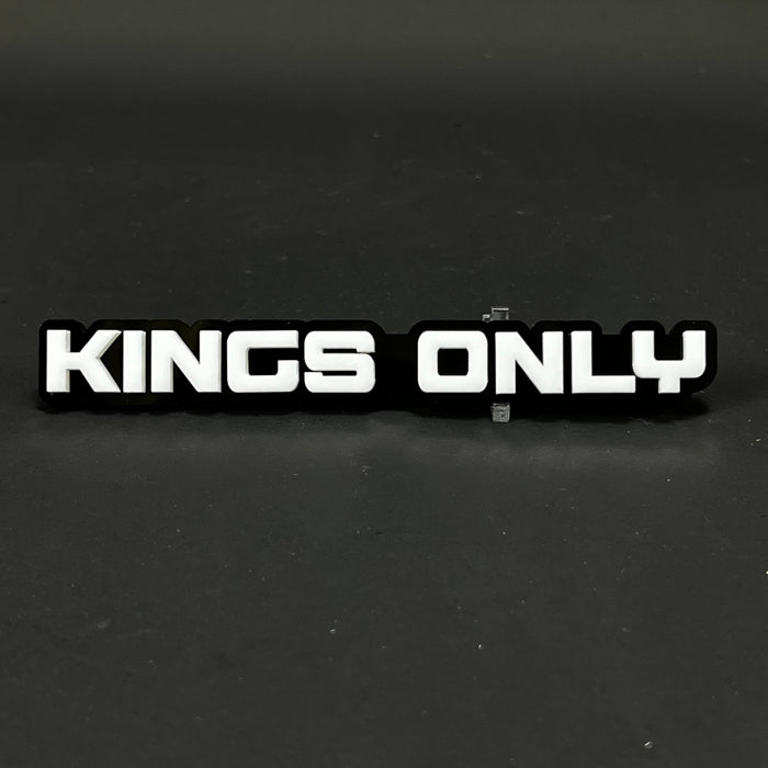 1PC KINGS ONLY 3D Acrylic Badge - Car Truck Emblem Fender Tailgate Trunk Sticker