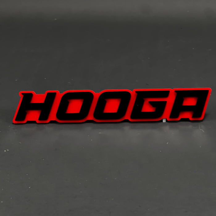 1PC HOOGA 3D Acrylic Badge - Car Truck Emblem Fender Tailgate Trunk Sticker