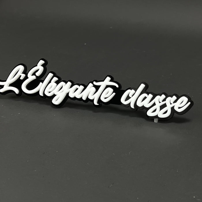 1PC L'Elegante classe 3D Acrylic Badge - Car Truck Emblem Fender Sticker