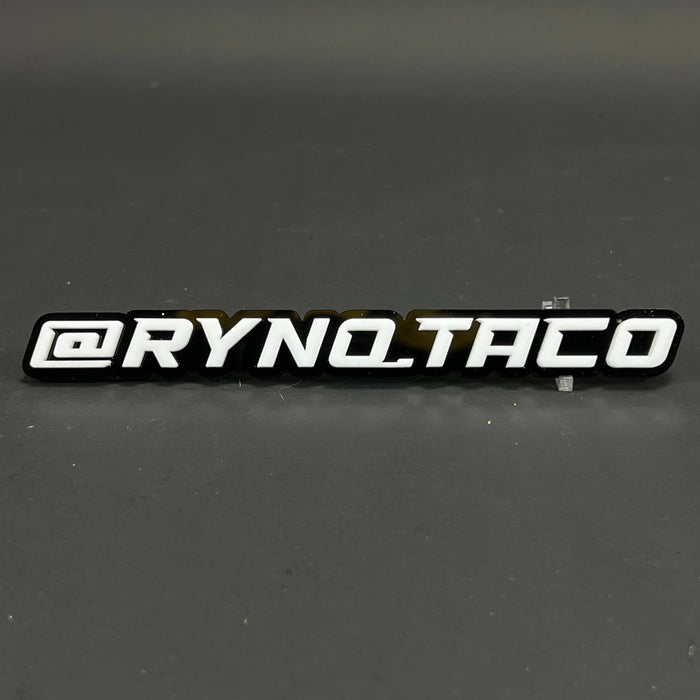 1PC @RYNQ.TACO 3D Acrylic Badge - Car Truck Emblem Fender Tailgate Trunk Sticker