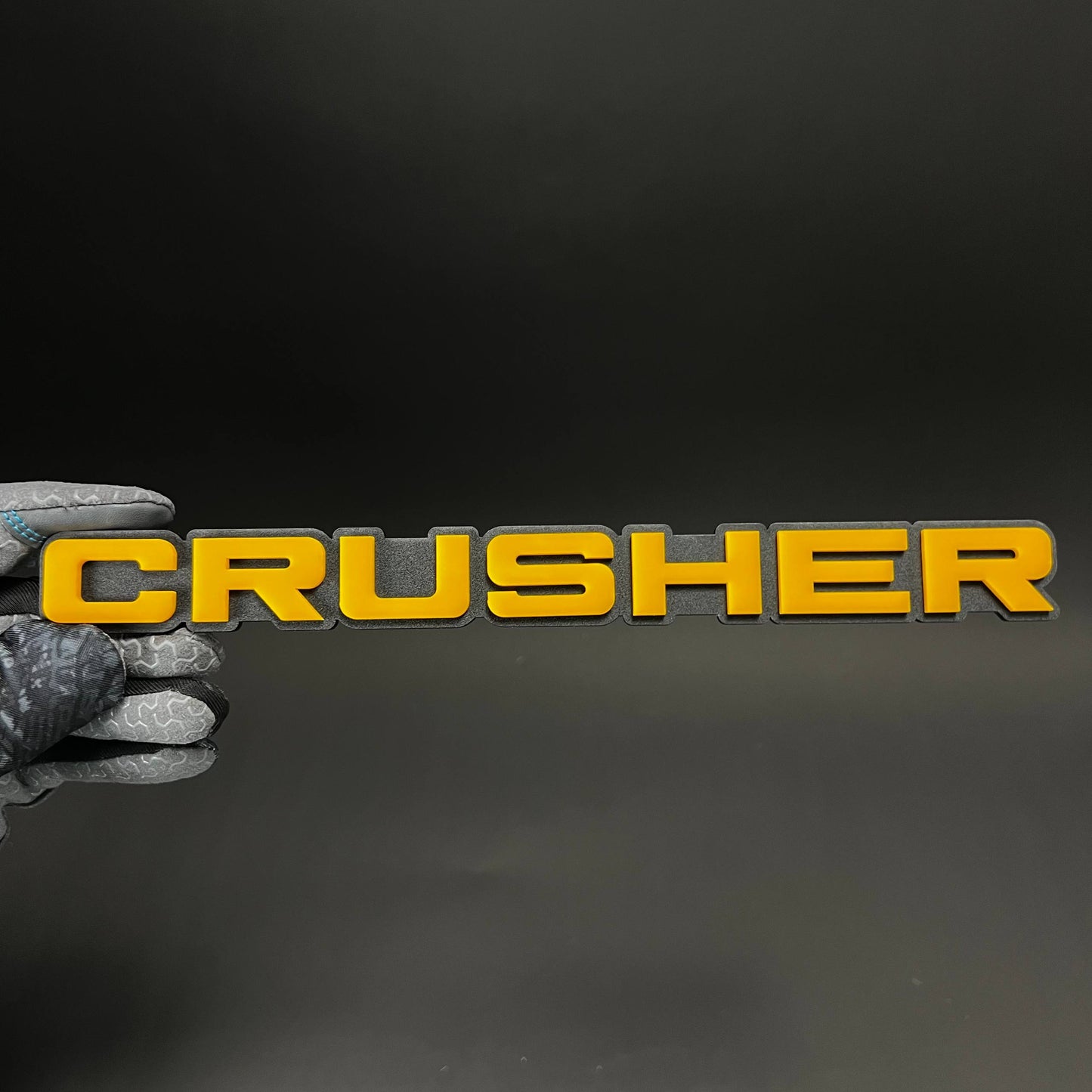 1PC CRUSHER 3D Acrylic Badge - Car Truck Emblem Fender Tailgate Trunk Sticker