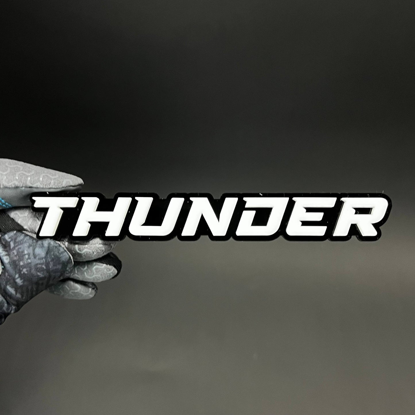 1PC THUNDER 3D Acrylic Badge - Car Truck Emblem Fender Tailgate Trunk Sticker