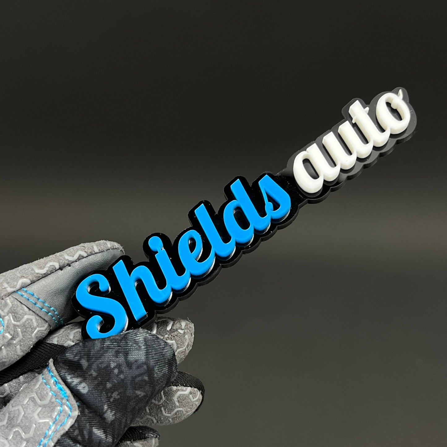 1PC Shields auto 3D Acrylic Badge - Car Truck Emblem Fender Sticker