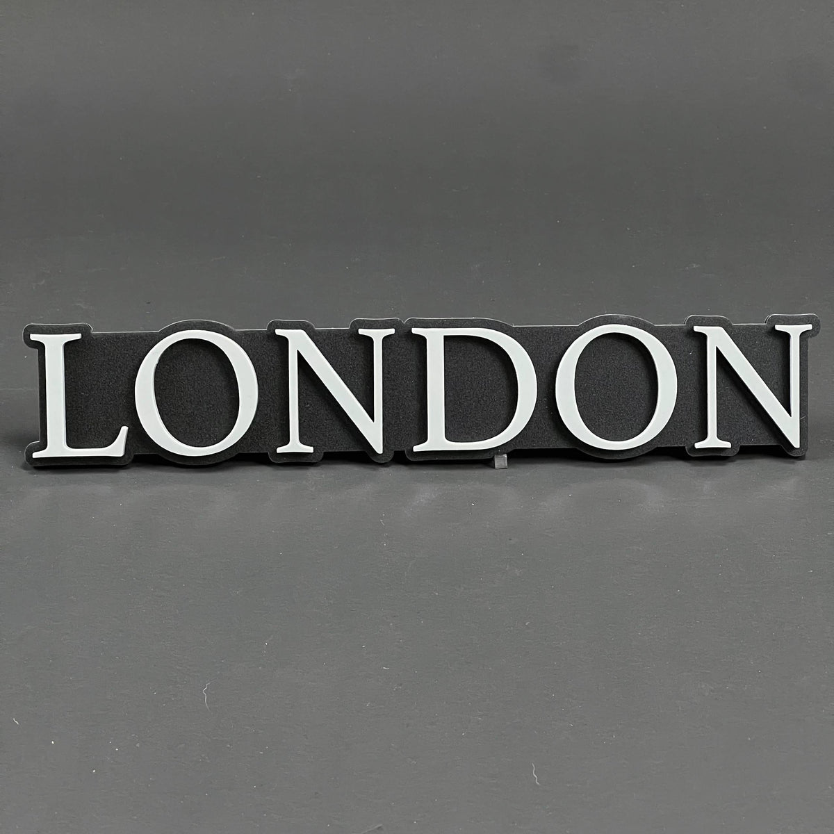 1PC LONDON (White) 3D Acrylic Badge - Car Truck Emblem Fender Tailgate Trunk Sticker