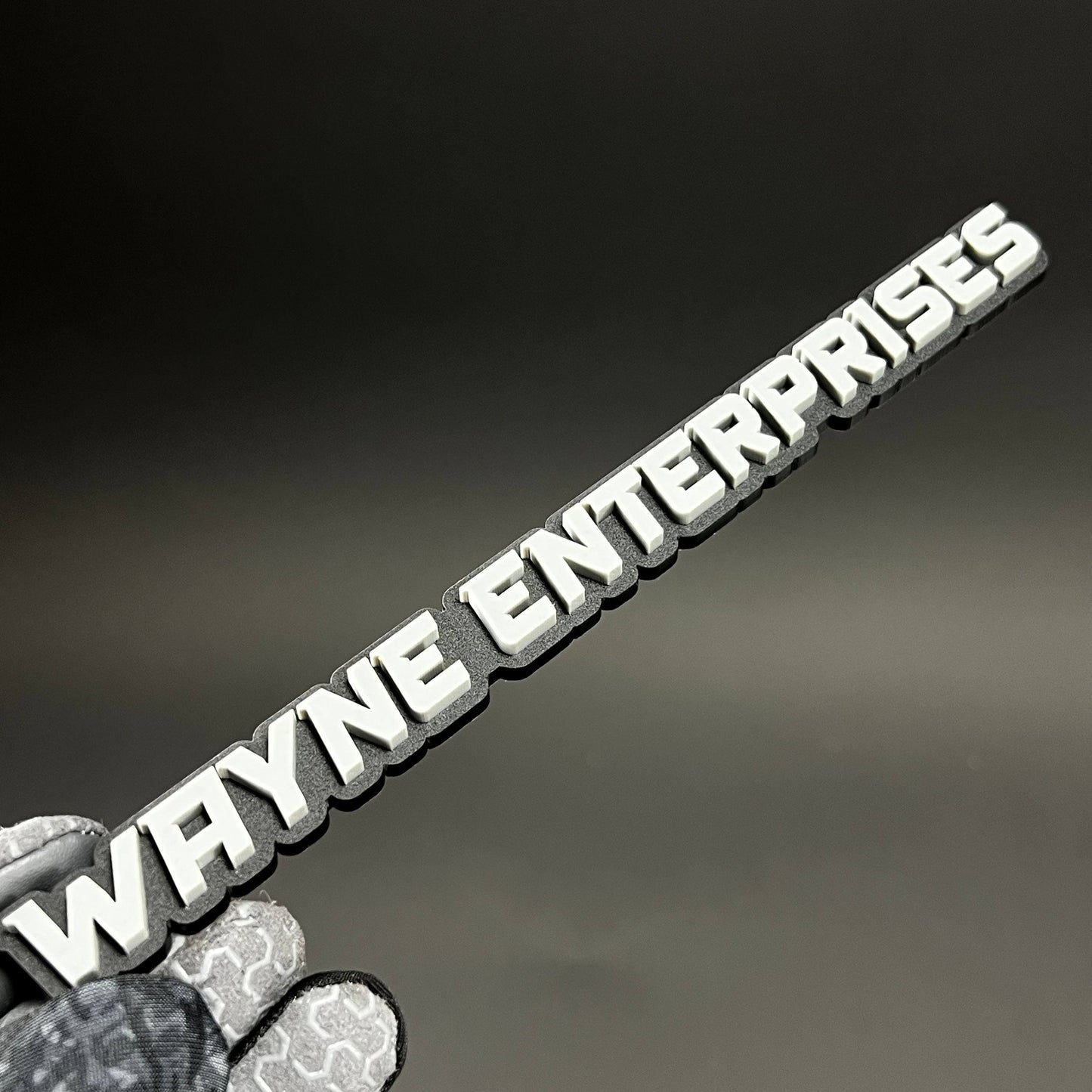 1PC WAYNE ENTERPRISES 3D Acrylic Badge - Car Truck Emblem Fender Sticker
