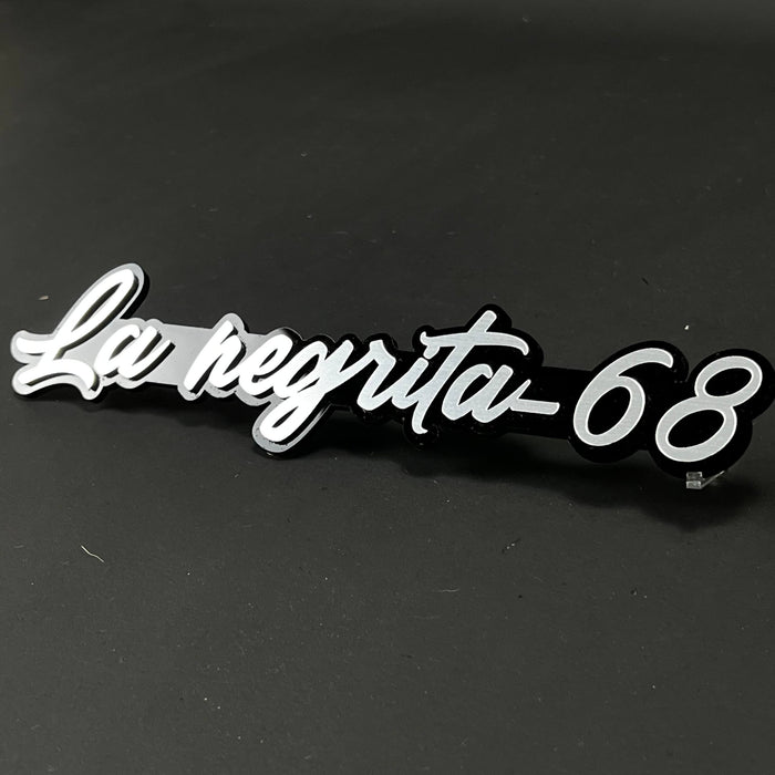 1PC La negrita-68 3D Acrylic Badge - Car Truck Emblem Fender Sticker