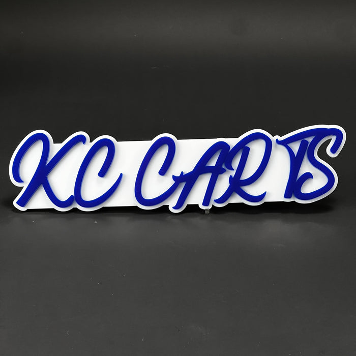1PC KC CARTS 3D Acrylic Badge - Car Truck Emblem Fender Tailgate Trunk Sticker