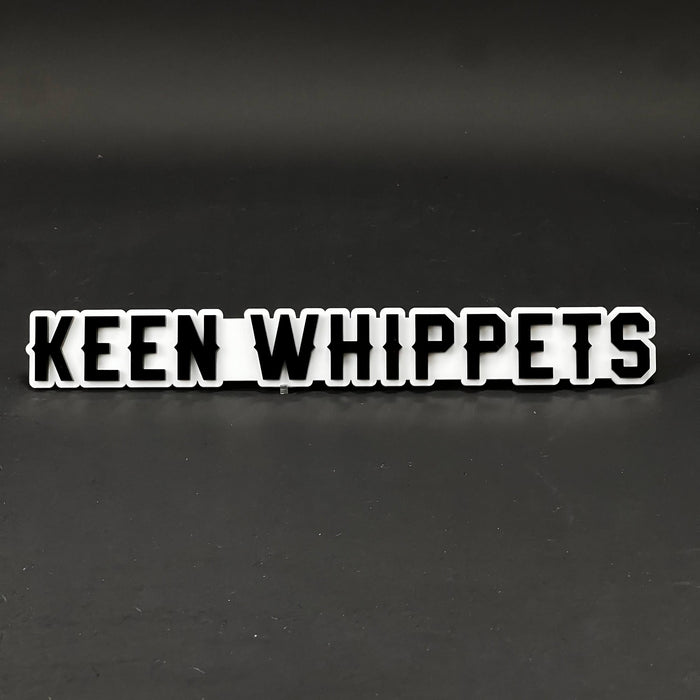 1PC KEEN WHIPPETS 3D Acrylic Badge - Car Truck Emblem Fender Sticker