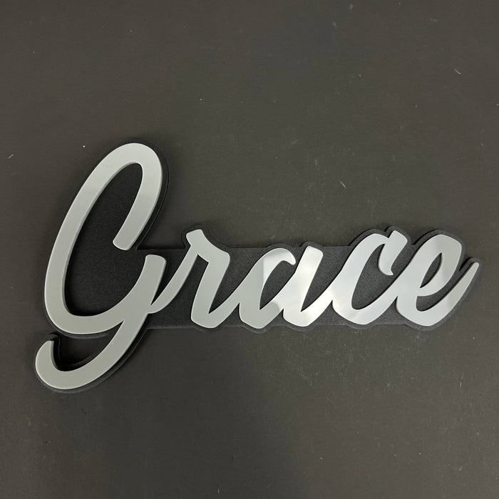 1PC Grace 3D Acrylic Badge - Car Truck Emblem Fender Tailgate Trunk Sticker