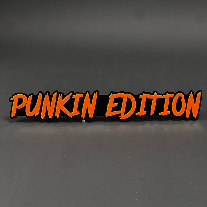 1PC PUNKIN EDITION 3D Acrylic Badge - Car Truck Emblem Fender Sticker