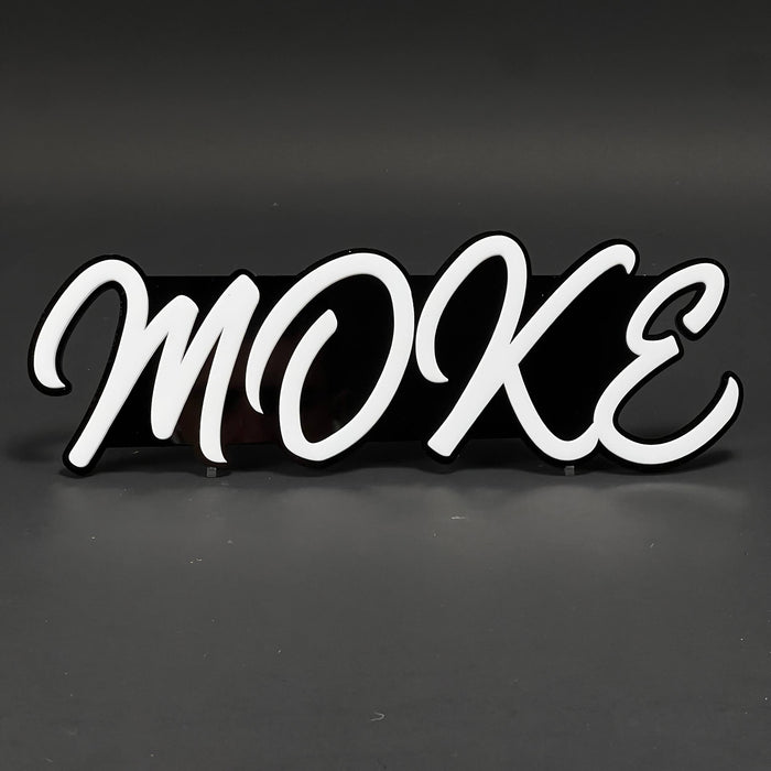 1PC MOKE 3D Acrylic Badge - Car Truck Emblem Fender Tailgate Trunk Sticker