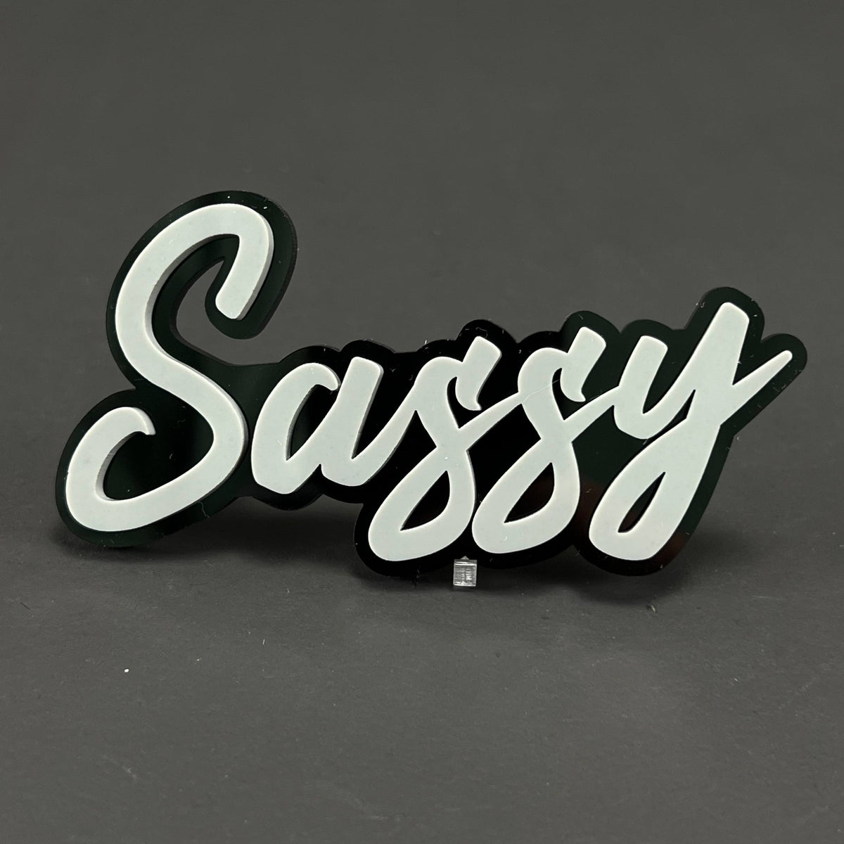 1PC Sassy 3D Acrylic Badge - Car Truck Emblem Fender Tailgate Trunk Sticker