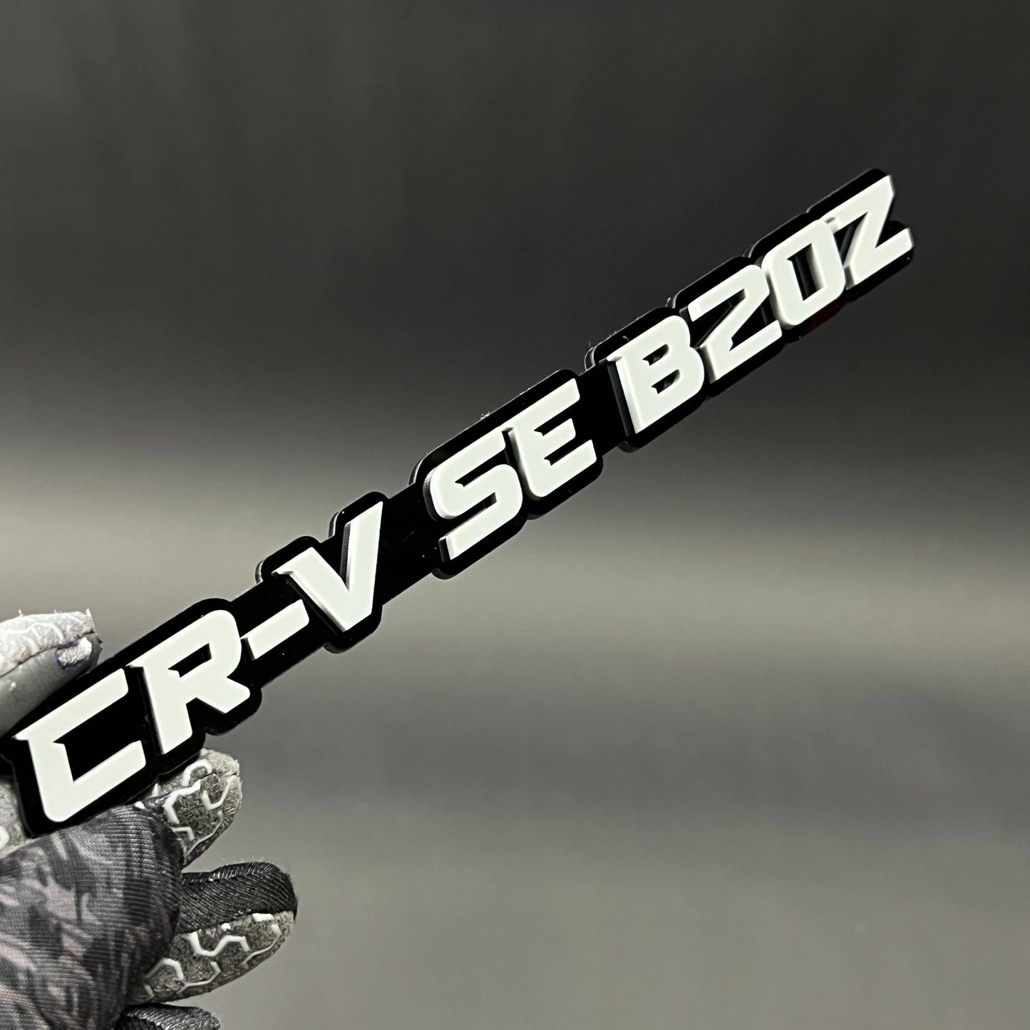 1PC CR-V SE B20Z 3D Acrylic Badge - Car Truck Emblem Fender Sticker
