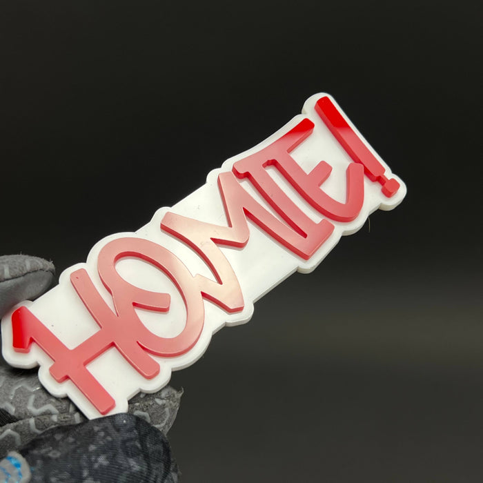 1PC HOMIE! 3D Acrylic Badge - Car Truck Emblem Fender Tailgate Trunk Sticker