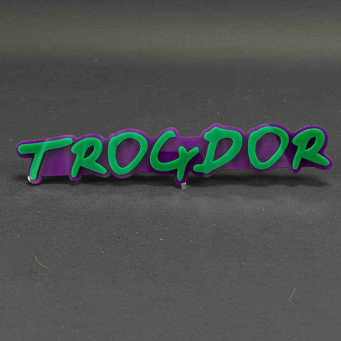 1PC TROGDOR 3D Acrylic Badge - Car Truck Emblem Fender Tailgate Trunk Sticker