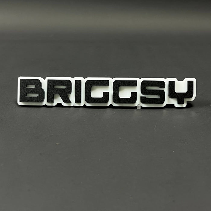 1PC BRIGGSY 3D Acrylic Badge - Car Truck Emblem Fender Tailgate Trunk Sticker