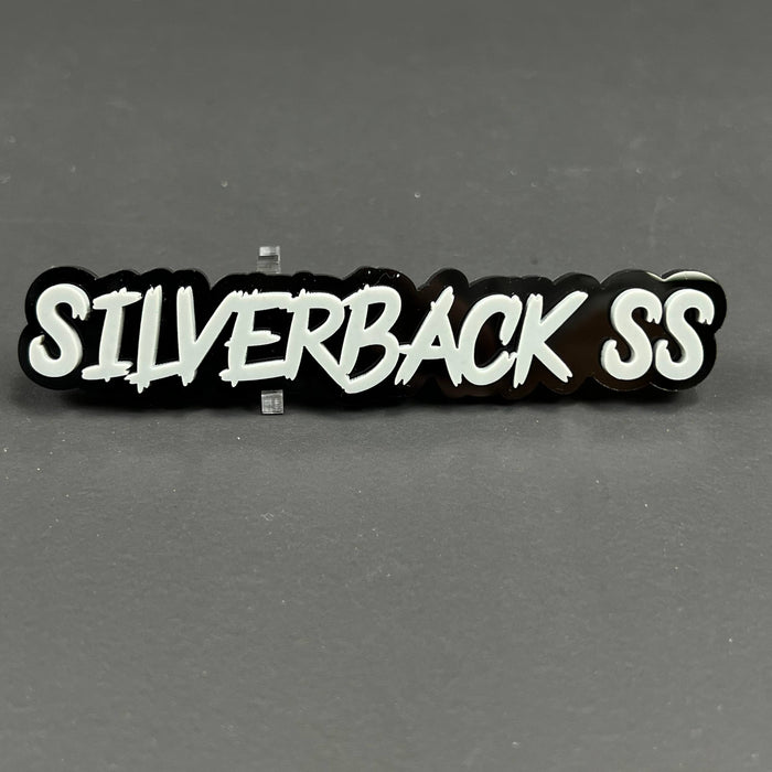 1PC SILVERBACK SS 3D Acrylic Badge - Car Truck Emblem Fender Sticker