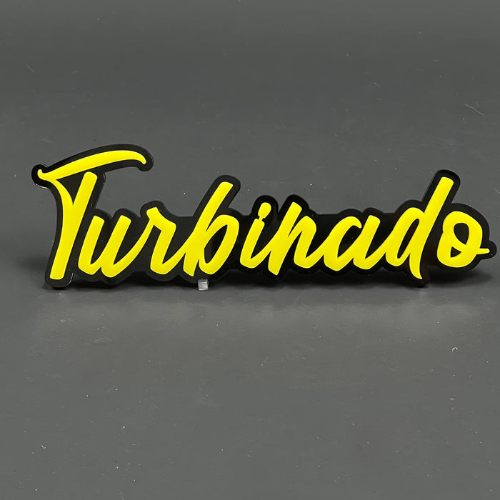 1PC Turbinado 3D Acrylic Badge - Car Truck Emblem Fender Tailgate Trunk Sticker
