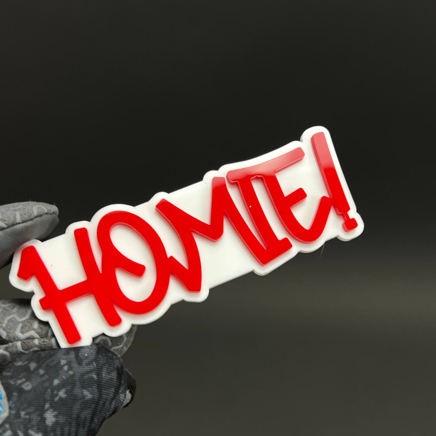 1PC HOMIE! 3D Acrylic Badge - Car Truck Emblem Fender Tailgate Trunk Sticker