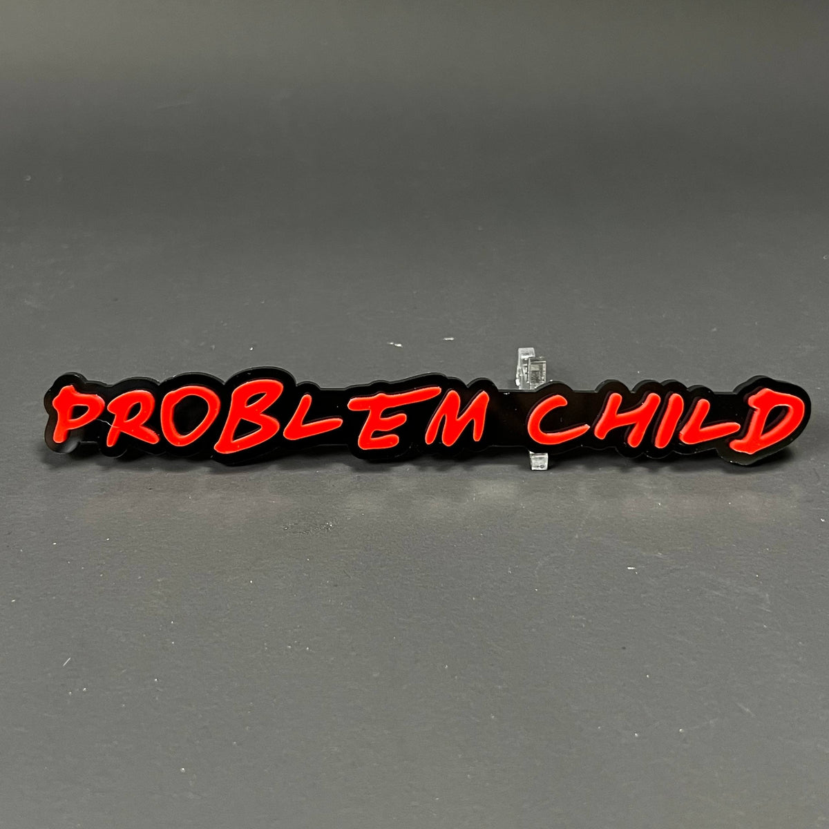 1PC PROBLEM CHILD 3D Acrylic Badge - Car Truck Emblem Fender Sticker