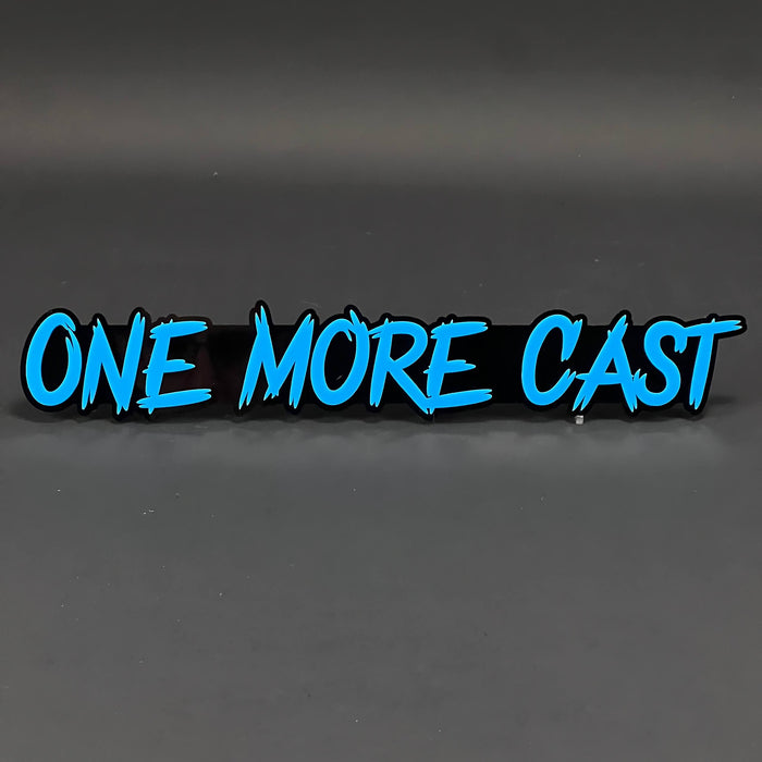 1PC ONE MORE CAST 3D Acrylic Badge - Car Truck Emblem Fender Sticker