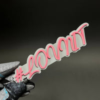 1PC #LOVNTY 3D Acrylic Badge - Car Truck Emblem Fender Tailgate Trunk Sticker
