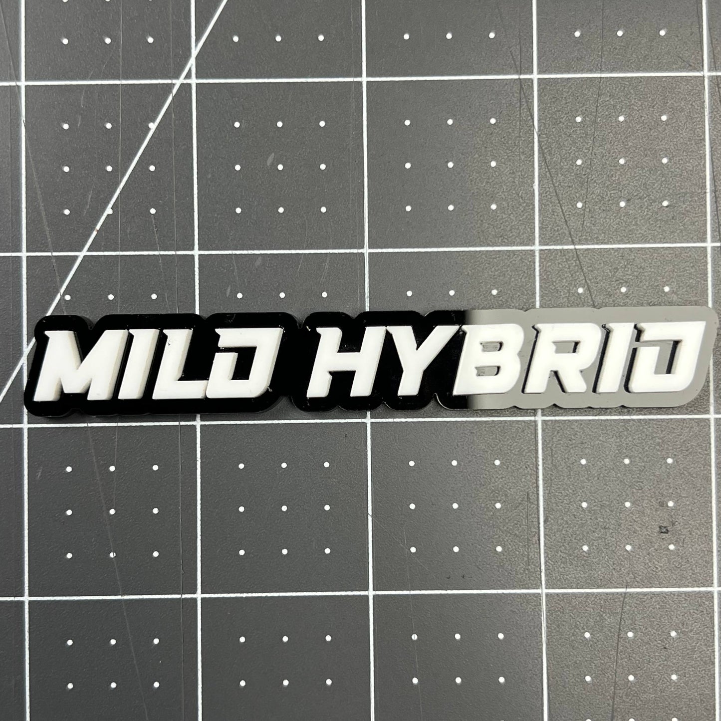 Mild Hybrid 3D Acrylic Badge - Car Truck Emblem Fender Tailgate Trunk Sticker