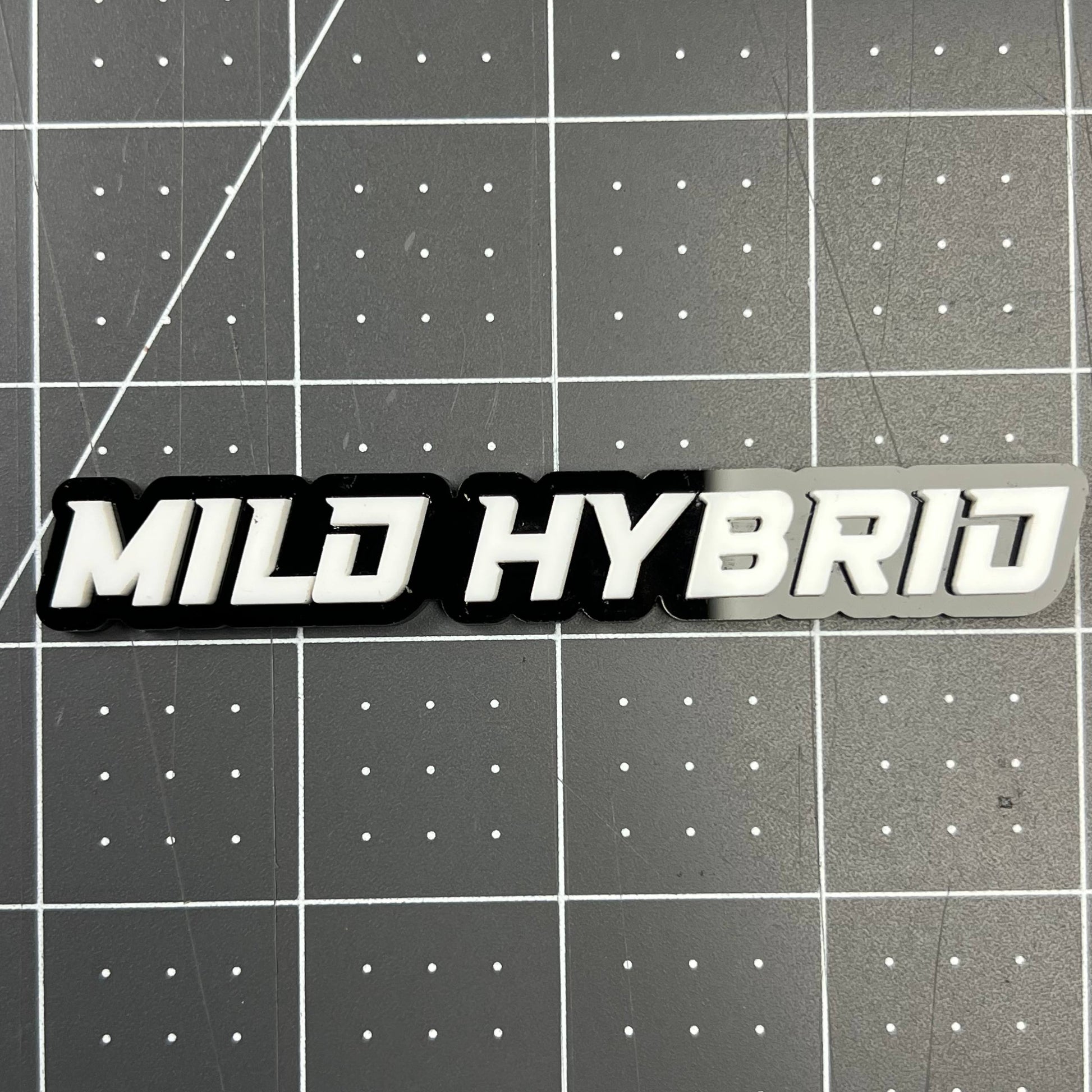 Mild Hybrid 3D Acrylic Badge - Car Truck Emblem Fender Tailgate Trunk Sticker