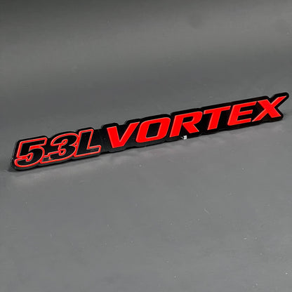 1PC 5.3L VORTEX 3D Acrylic Badge - Car Truck Emblem Fender Tailgate Trunk Sticker