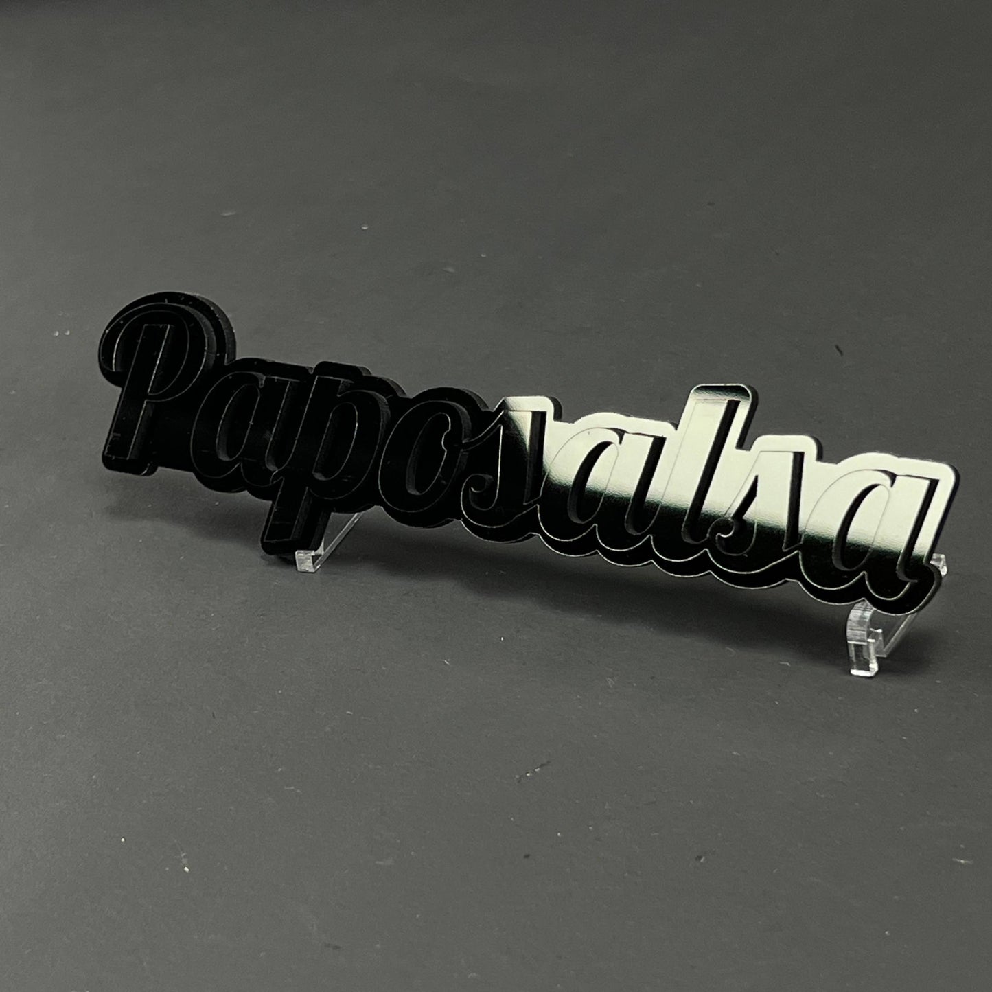 1PC Paposalsa 3D Acrylic Badge - Car Truck Emblem Fender Tailgate Trunk Sticker