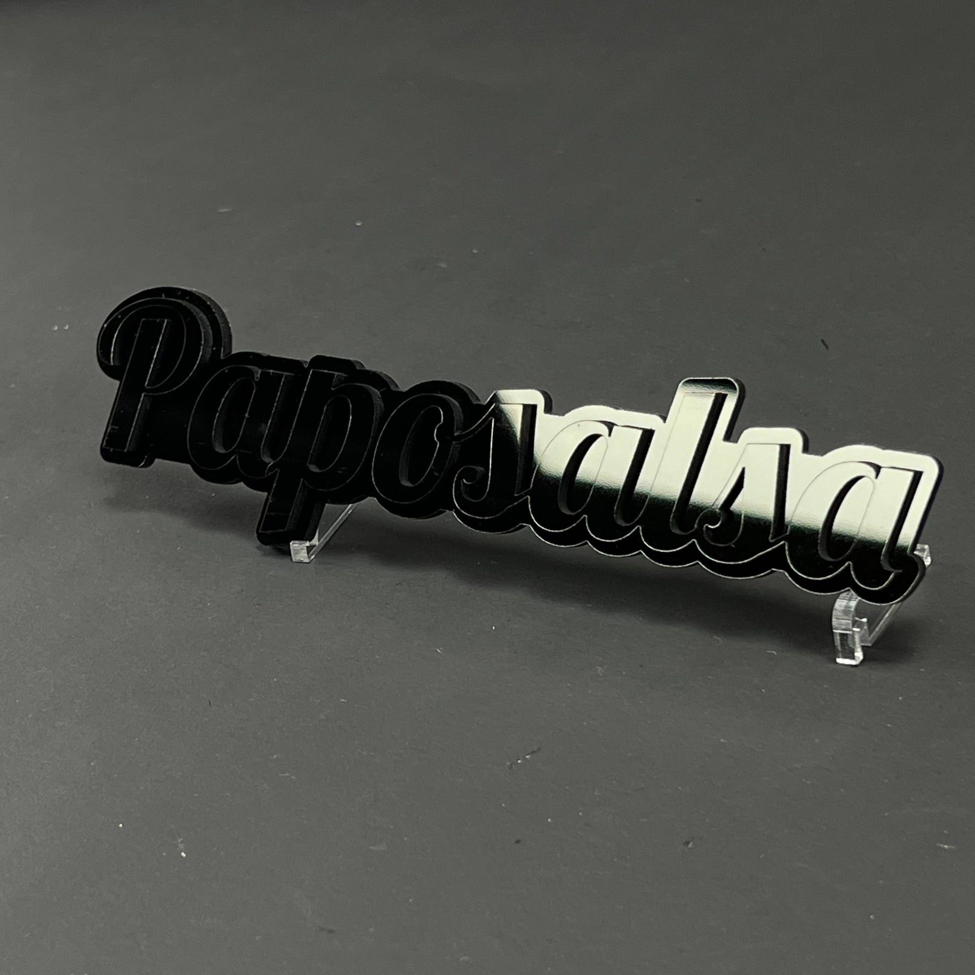 1PC Paposalsa 3D Acrylic Badge - Car Truck Emblem Fender Tailgate Trunk Sticker