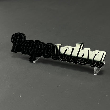 1PC Paposalsa 3D Acrylic Badge - Car Truck Emblem Fender Tailgate Trunk Sticker