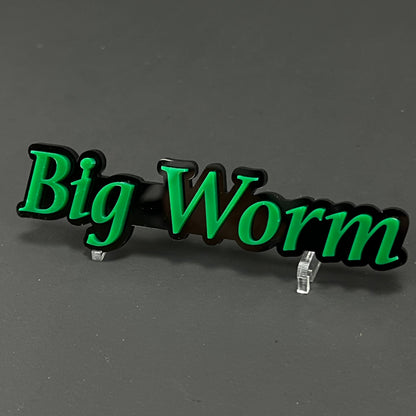 1PC Big Worm 3D Acrylic Badge - Car Truck Emblem Fender Tailgate Trunk Sticker