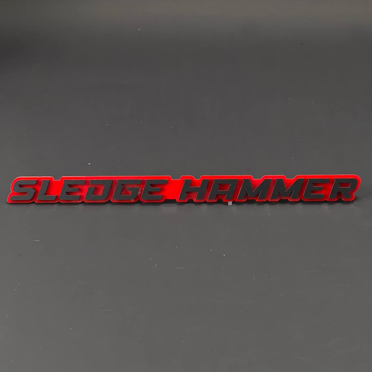 1PC SLEDGE HAMMER 3D Acrylic Badge - Car Truck Emblem Fender Sticker