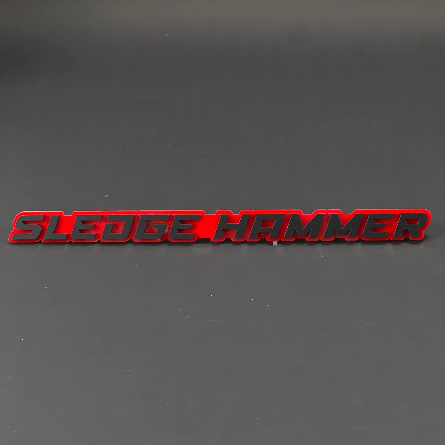 1PC SLEDGE HAMMER 3D Acrylic Badge - Car Truck Emblem Fender Sticker