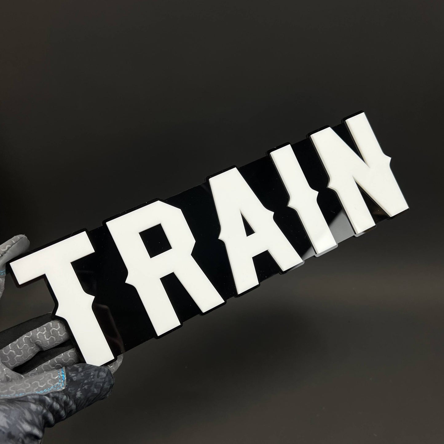 1PC TRAIN 3D Acrylic Badge - Car Truck Emblem Fender Tailgate Trunk Sticker