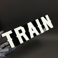 1PC TRAIN 3D Acrylic Badge - Car Truck Emblem Fender Tailgate Trunk Sticker