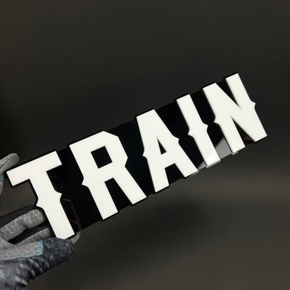 1PC TRAIN 3D Acrylic Badge - Car Truck Emblem Fender Tailgate Trunk Sticker