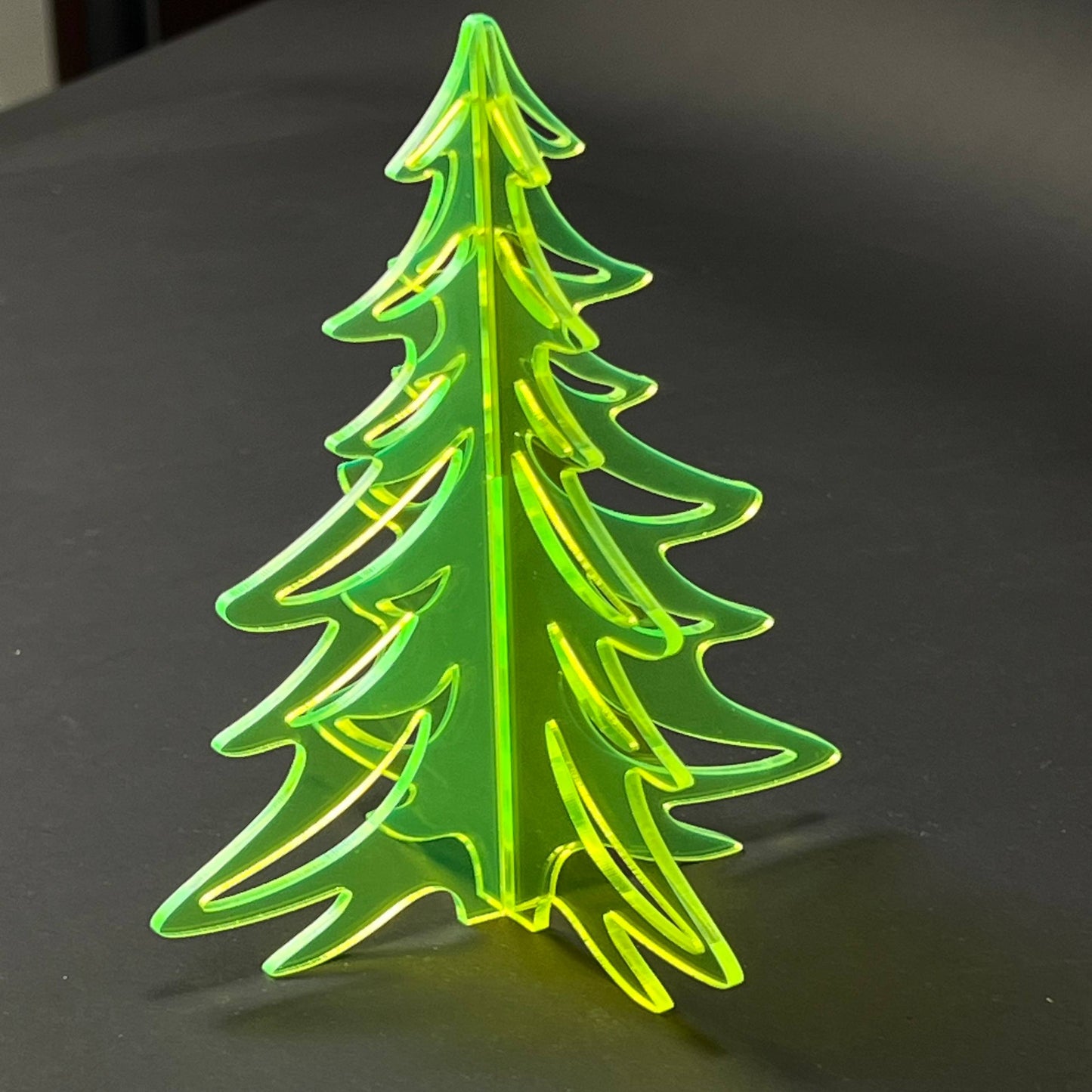 1PC Christmas Tree 3D Acrylic Badge - Car Truck Emblem Fender Sticker