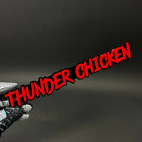 1PC THUNDER CHICKEN 3D Acrylic Badge - Car Truck Emblem Fender Sticker